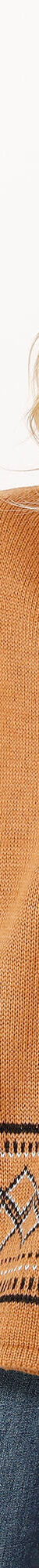 Gilet cape base jacquard, col montant (noisette) Gilet cape base jacquard, col montant (noisette)